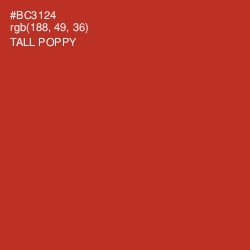 #BC3124 - Tall Poppy Color Image